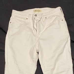 MINT condition Madewell White Denim Jeans